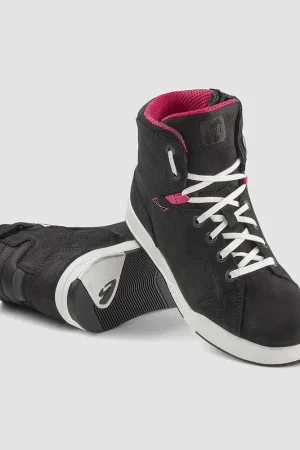 Scarpe Moto Donna Forma Boots SWIFT X FIT LADY DRY Nero Bianco Prezzo Ridotto
