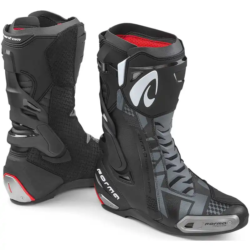 Direttamente Dal Produttore Stivali Moto Racing Forma Boots PHANTOM Black Nero
