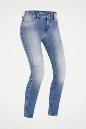 Acquista Ora Jeans Moto Donna PMJ GINEVRA Blu Con Protezioni CE