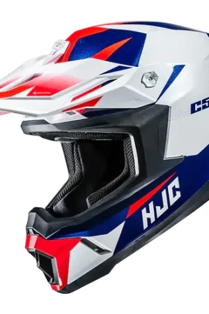 Casco Integrale Motocross HJC C50 SLIDE MC21 Bianco Rosso Blu Lucido Direttamente Dal Produttore
