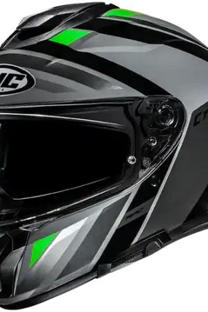 Ultime Pezzi Casco Moto Integrale HJC C71 FABER MC4 Grigio Nero Verde Lucido
