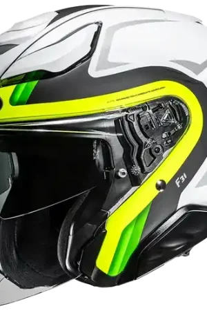 Affare Casco Moto Jet HJC F31 BASK MC3HSF Bianco Giallo Fluo Opaco