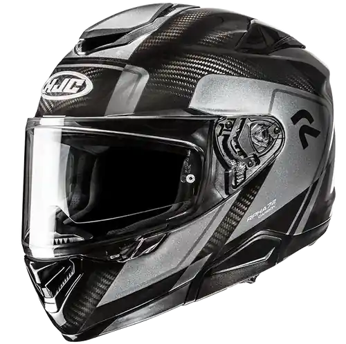 A Buon Prezzo Casco Moto Integrale HJC RPHA 72 CARBON FYNEX MC5 Nero Argento Lucido