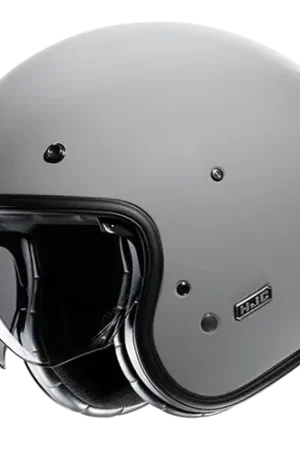 Vendita Finale Casco Moto Jet Vintage V31 SOLID N GRAY Grigio Lucido