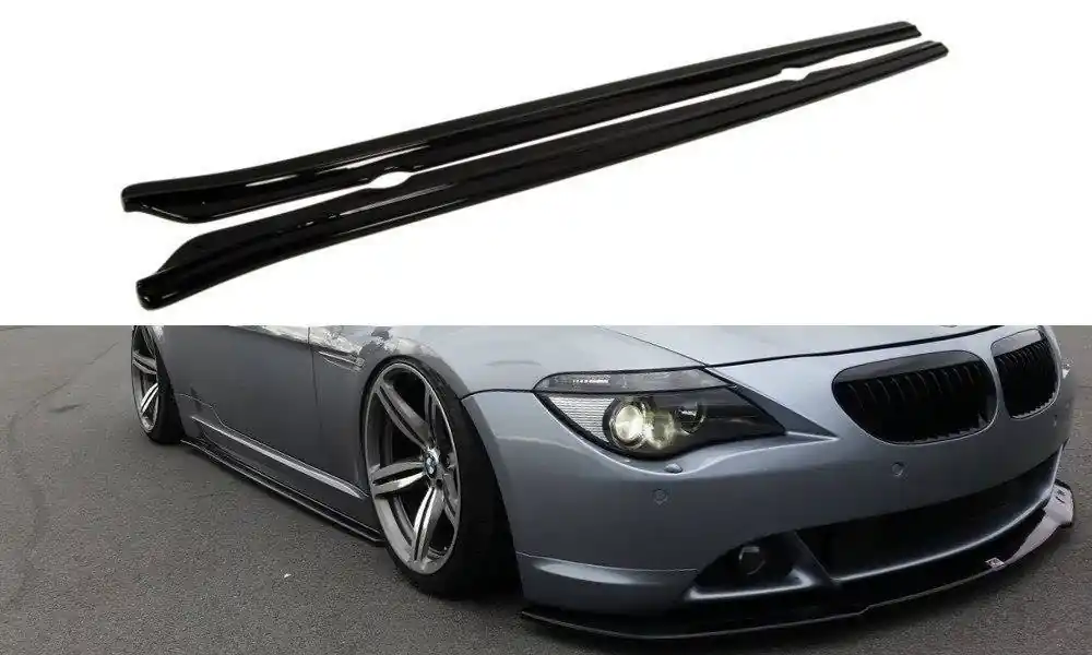Diffusori minigonne BMW 6 E63 / E64 (PREFACE MODEL) nero opaco (Cod. BM-6-63-SD1T) Spedizione Espresso