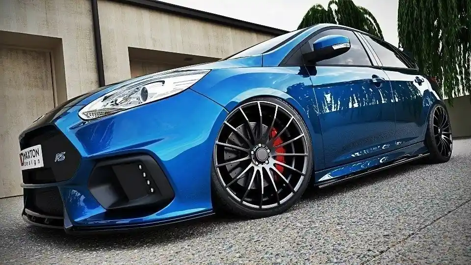 Pagamento Sicuro Diffusori minigonne Ford Focus ST / ST-Line Mk3 / Mk3 FL Hatchback / FAMILIARE nero opaco (Cod. FO-F