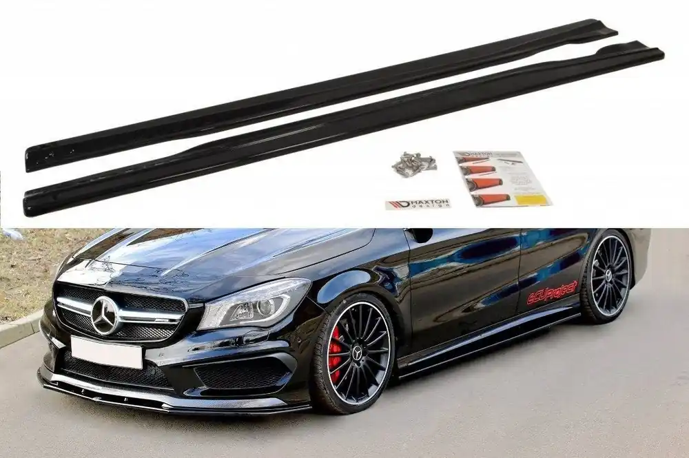 Offerta Lampo Diffusori minigonne MERCEDES CLA 45 AMG C117/A45 AMG W176 (PREFACE) nero opaco (Cod. ME-CLA-117-AMG-