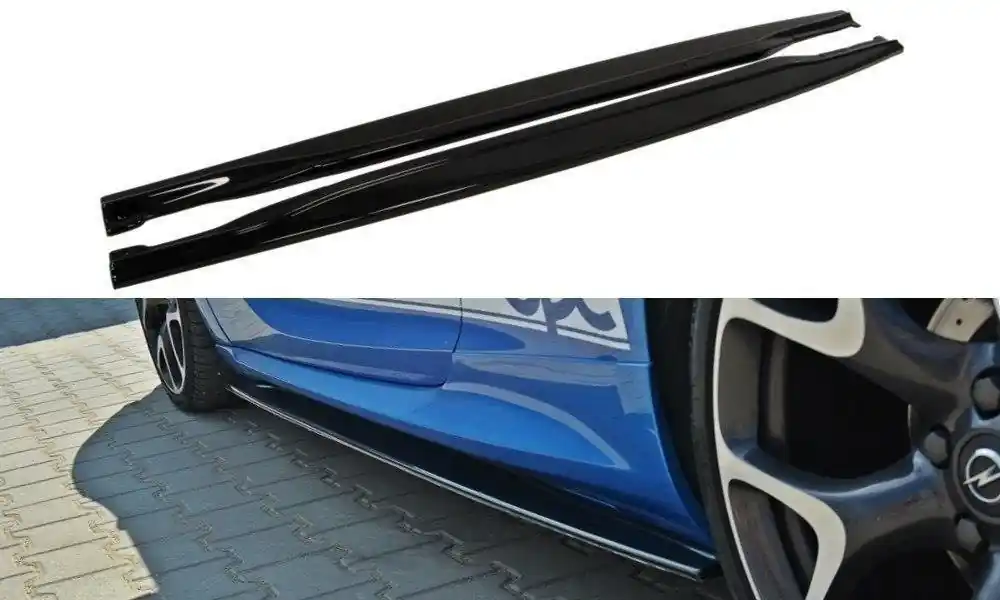 Ultima Occasione Diffusori minigonne OPEL ASTRA J OPC / VXR nero opaco (Cod. OP-AS-4-OPC-SD1T)