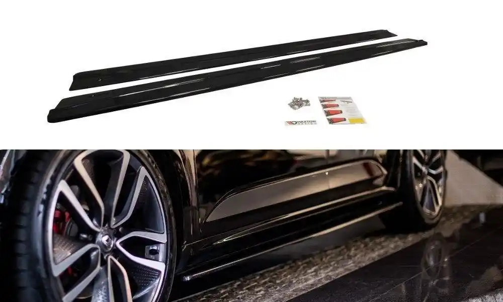 Reso Gratuito Diffusori minigonne RENAULT TALISMAN nero opaco (Cod. RE-TA-1-SD1T)