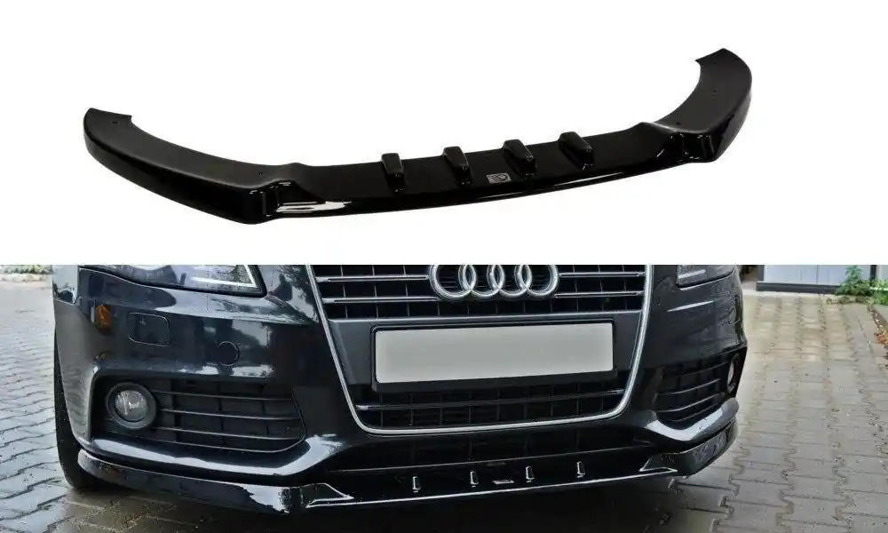 Splitter anteriore V.1 Audi A4 B8 nero opaco (Cod. AU-A4-B8-FD1T) Occasione Imperdibile