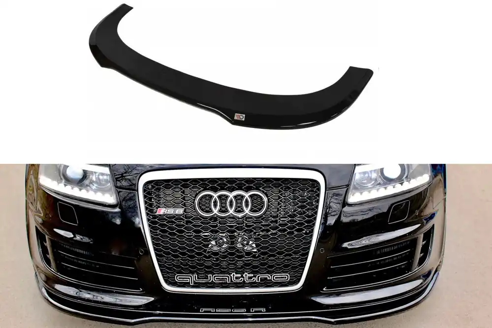 Splitter anteriore AUDI RS6 C6 nero opaco (Cod. AU-RS6-C6-FD1T) Solo Oggi