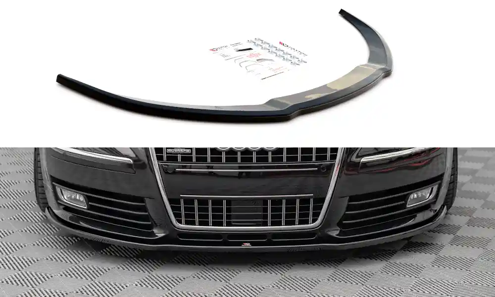Splitter anteriore VW AUDI S8 D3 nero opaco (Cod. AU-S8-D3-FD1T) Subito Disponibile