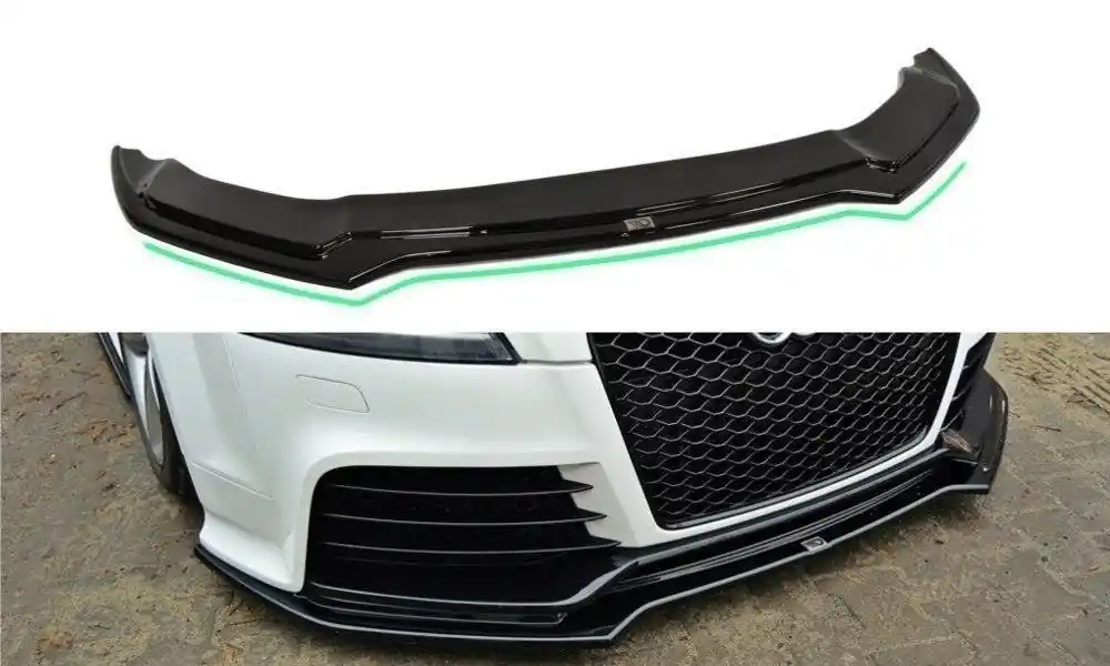 Splitter anteriore V.2 Audi TT RS 8J nero opaco (Cod. AU-TT-2-RS-FD2T) Soddisfatti O Rimborsati