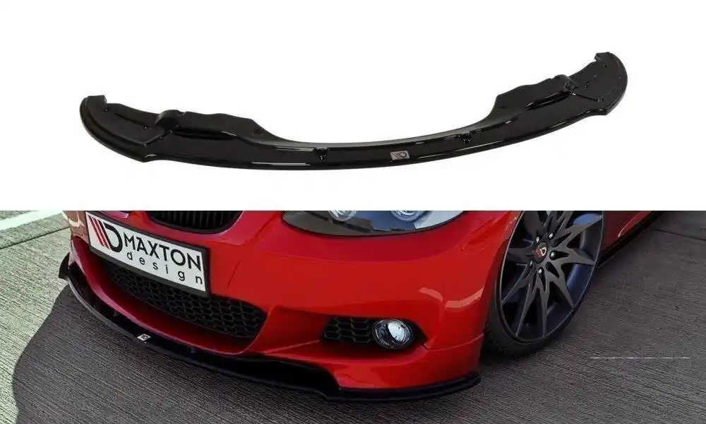 Spedito Oggi Splitter anteriore for BMW 3 E92 MPACK (PREFACE MODEL fits M Performance splitters) nero opaco (Cod.