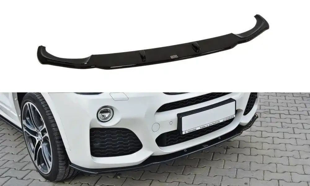 Super Prezzo Splitter anteriore for BMW X4 M-PACK nero opaco (Cod. BM-X4-26-MPACK-FD1T)