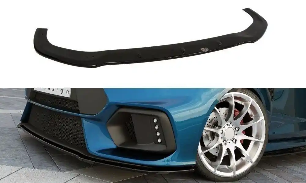 Compra Oggi Stesso Splitter anteriore (Focus RS Look paraurti) Ford Fiesta Mk7 FL nero opaco (Cod. FO-FI-7F-RS15-FD1T)