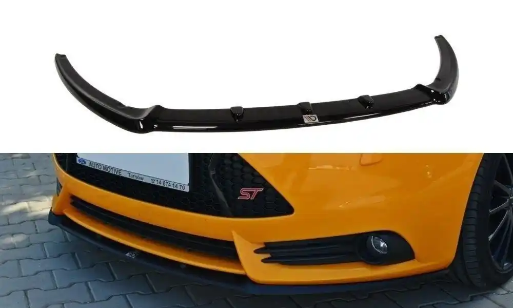 Offerta Limitata Splitter anteriore Ford Focus ST Mk3 (Cupra) nero opaco (Cod. FO-FO-3-ST-CUPRA-FD1T)
