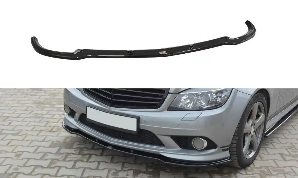 Super Prezzo Splitter anteriore Mercedes C W204 AMG-Line (PREFACE) nero opaco (Cod. ME-C-204-AMGLINE-FD1T)