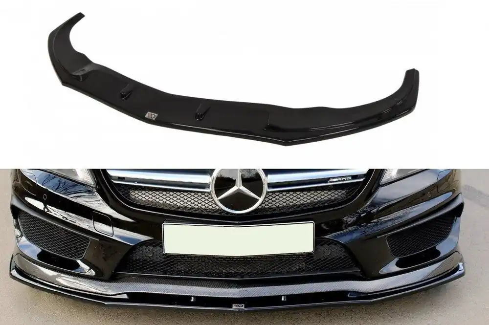 Splitter anteriore v.2 MERCEDES CLA 45 AMG C117 (PREFACE) nero opaco (Cod. ME-CLA-117-AMG-FD2T) Miglior Prezzo
