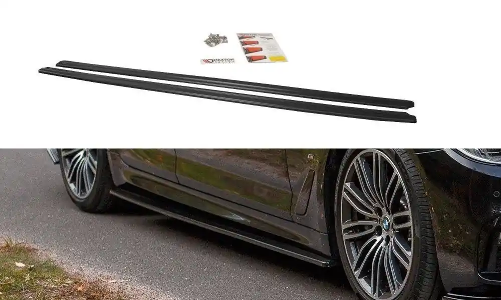 Offerta Limitata Diffusori minigonne for BMW 5 G30/ G31 M-Pack nero opaco (Cod. BM-5-G30-MPACK-SD1T)