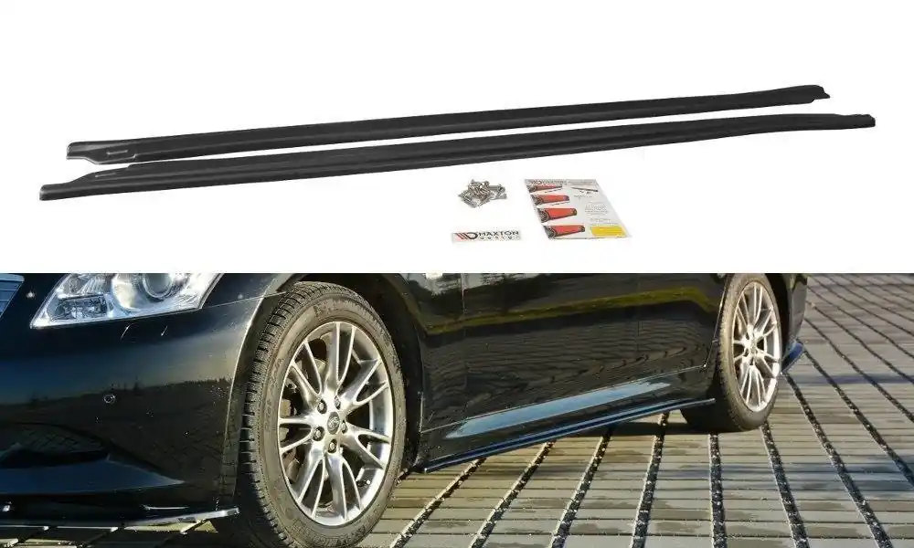 Diffusori minigonne Infiniti G37 berlina nero opaco (Cod. IN-G37-S-SD1T) Promozione Esclusiva