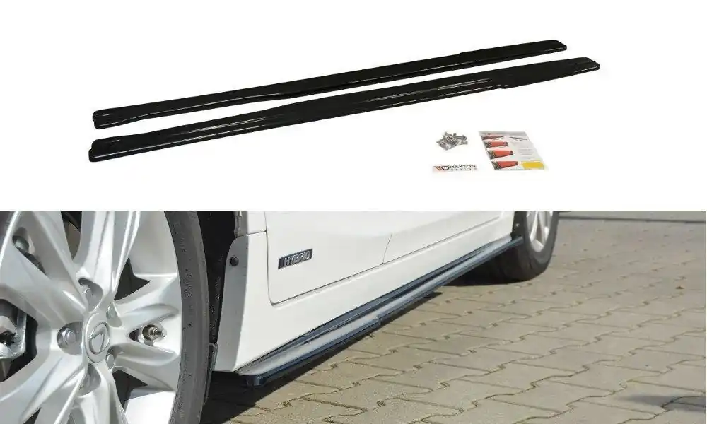 Diffusori minigonne Lexus CT Mk1 Facelift nero opaco (Cod. LE-CT-1F-H-SD1T) Super Prezzo