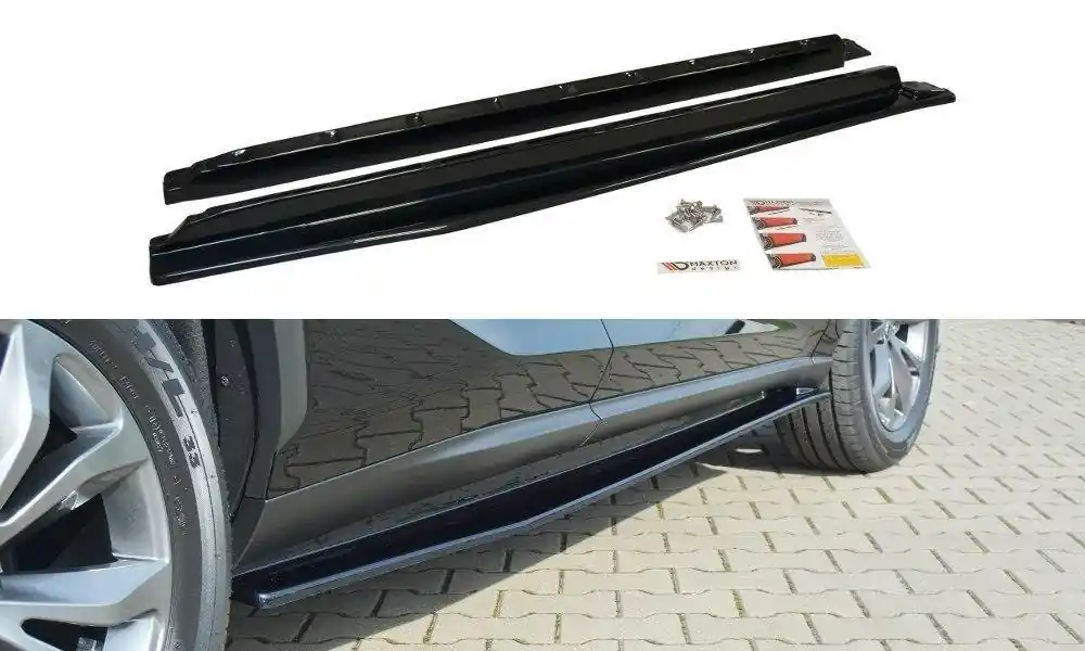 Diffusori minigonne Lexus NX Preface/Facelift nero opaco (Cod. LE-NX-1-SD1T) Professionale