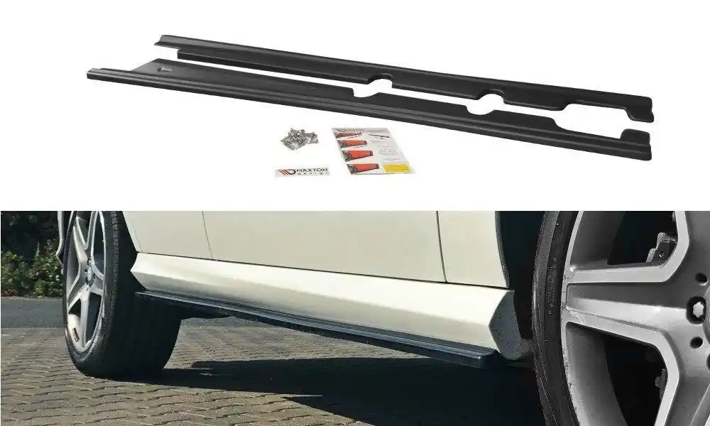 Diffusori minigonne Mercedes GLE W166 AMG-Line nero opaco (Cod. ME-GLE-166-AMGLINE-SD1T) Consegna Rapida