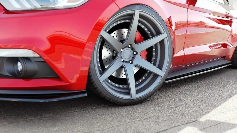 Minigonne Diffuseur Ford Mustang Mk6 nero opaco (Cod. FO-MU-6-SD1T) Quantità Limitata