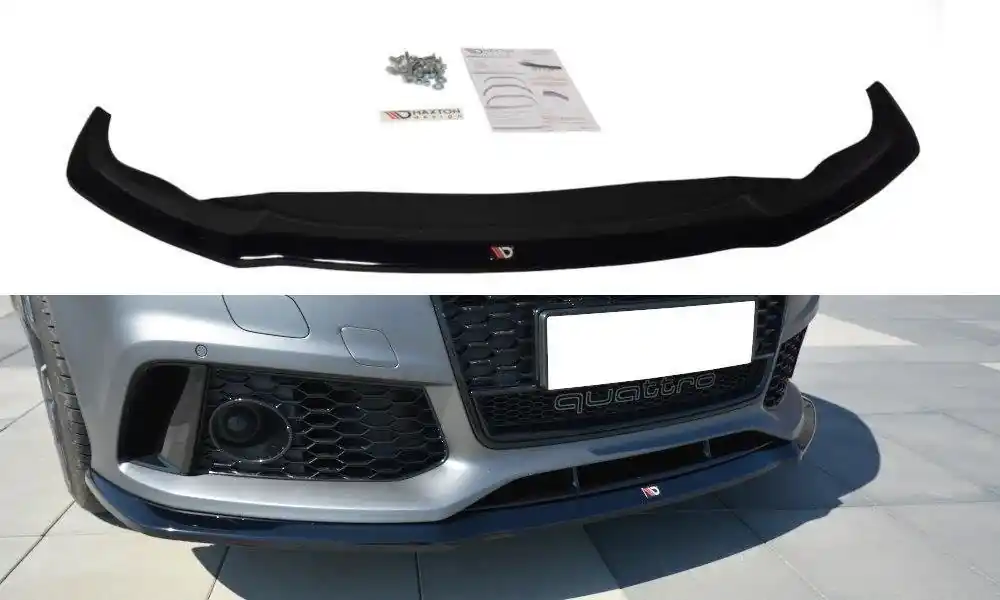 Splitter anteriore V.2 Audi RS7 C7 FL nero opaco (Cod. AU-RS7-1F-FD2T) Sconto