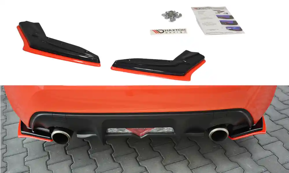 Acquista Ora Splitters posteriori laterali V.2 TOYOTA GT86 FACELIFT nero opaco (Cod. TO-GT86-1F-RSD1RRED+RSD1T)