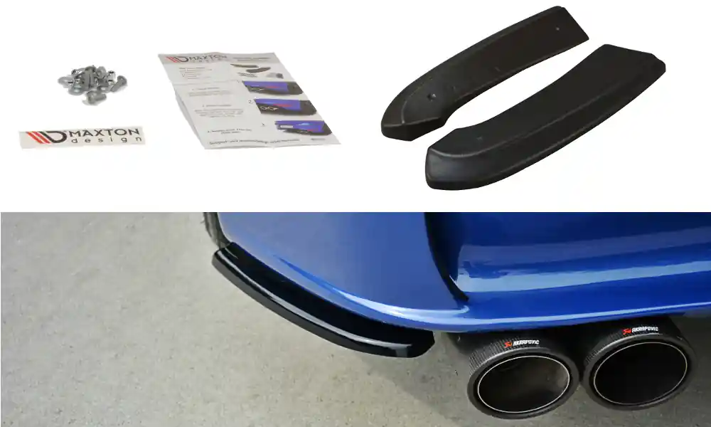 Super Prezzo Splitters posteriori laterali ALFA ROMEO 156 GTA SW nero opaco (Cod. AL-156-SW-GTA-RSD1T)