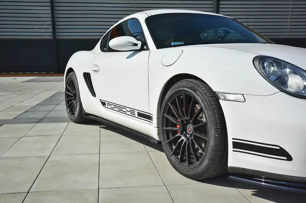 Must-Have Diffusori minigonne PORSCHE CAYMAN S 987C nero opaco (Cod. PO-CA-S-987-SD1T)