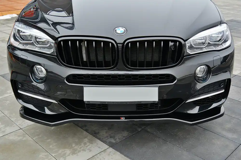 Promozione Splitter anteriore V.1 BMW X5 F15 M-PACK nero opaco (Cod. BM-X5-15-M-FD1T)