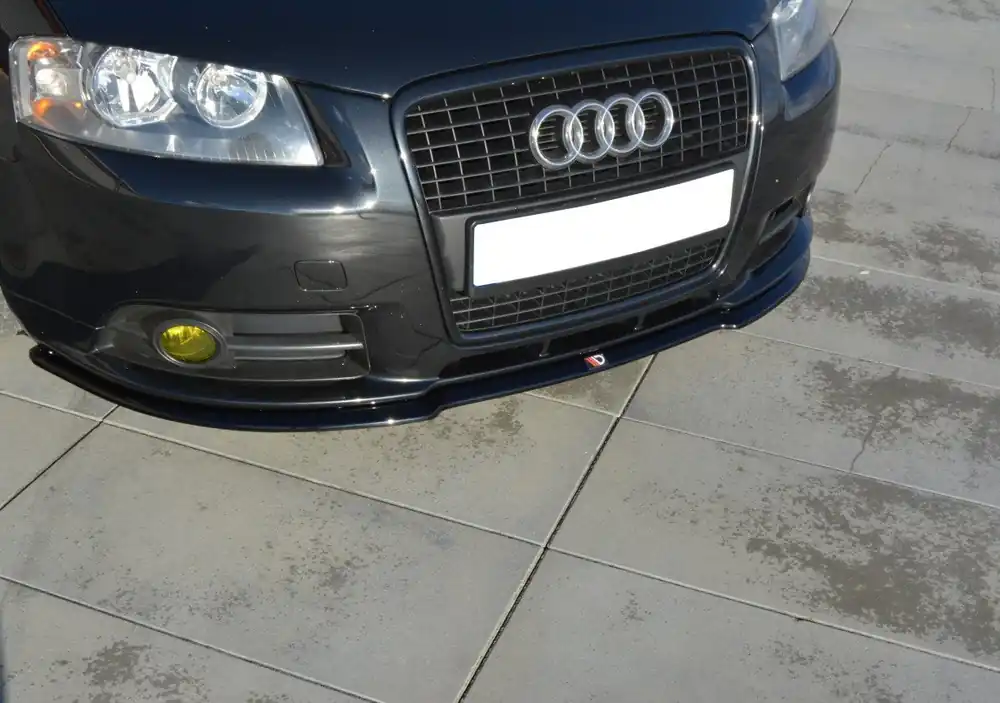 Splitter anteriore Audi A3 8P S-Line nero opaco (Cod. AU-A3-2-SLINE-FD1T) Promozione Esclusiva