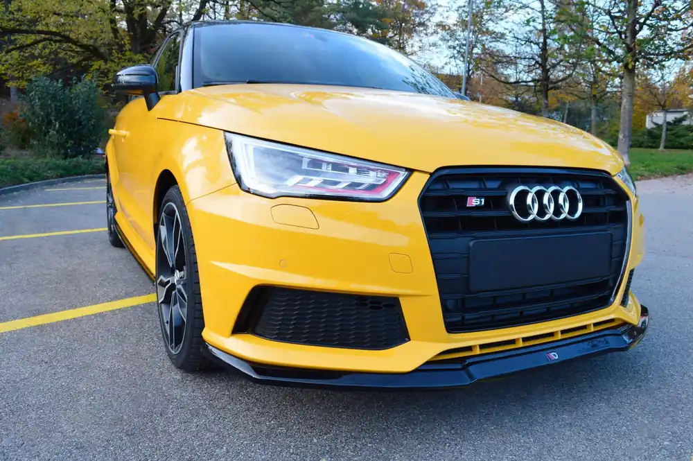 Splitter anteriore Audi S1 8X nero opaco (Cod. AU-S1-1-FD1T) A Buon Prezzo