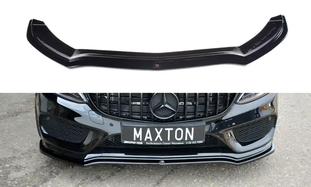 Splitter anteriore V.1 MERCEDES- BENZ C43 AMG W205 nero opaco (Cod. ME-C-205-AMG-FD1T) Ultime Pezzi