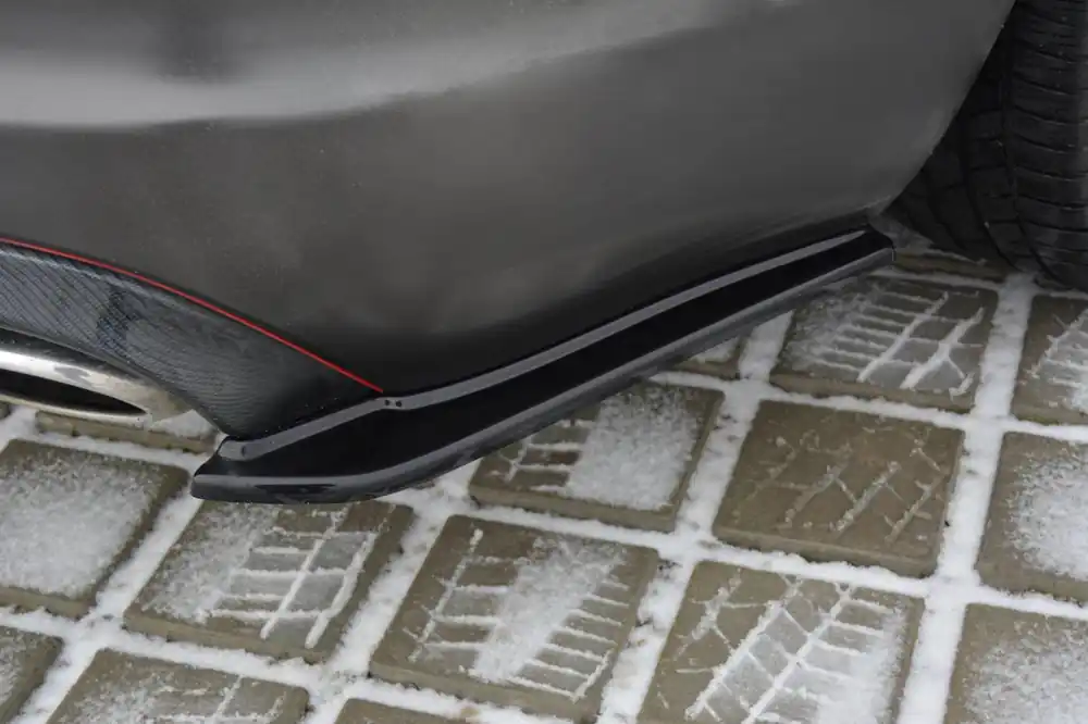 Ultima Occasione Splitters posteriori laterali JAGUAR XF (X250) MK1 SPORTBRAKE S-PACK nero opaco (Cod. JA-XFS-1F-SB-R