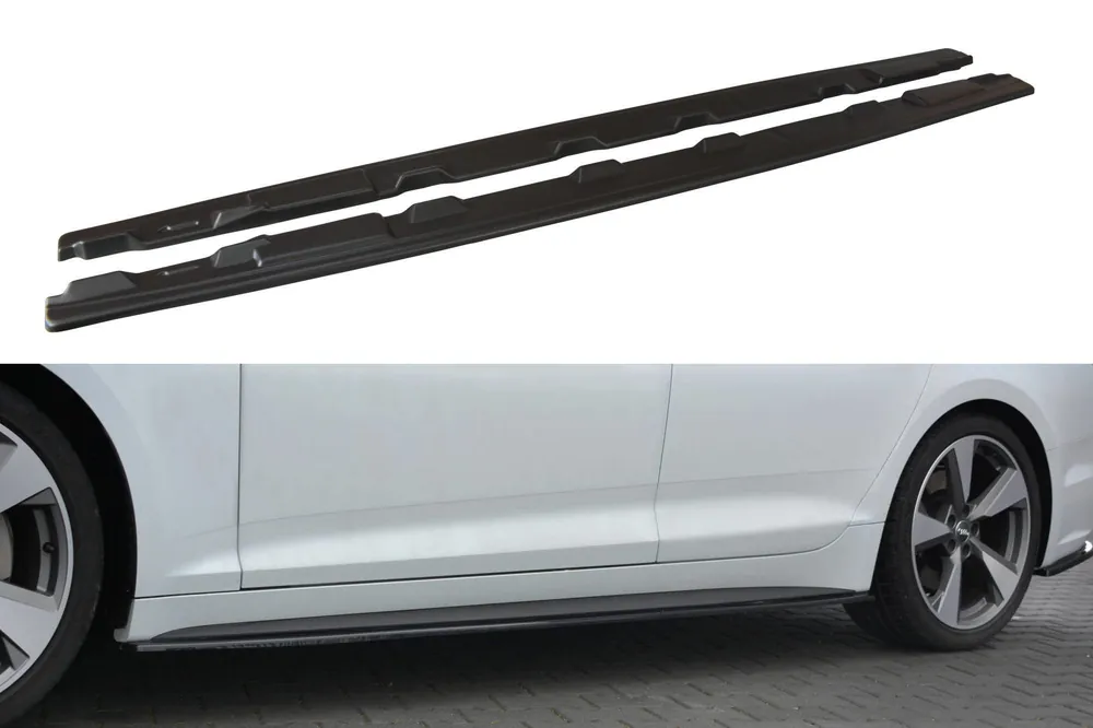 Diffusori minigonne Audi S5 / A5 S-Line F5 Sportback nero opaco (Cod. AU-A5-2-SLINE-SB-SD1T) Ordina Subito