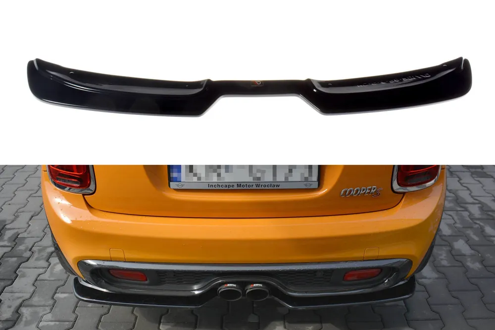 Promo Stagionale Splitter centrale posteriore MINI COOPER S MK3 PREFACE 3-DOOR (F56) nero opaco (Cod. MC-S-3-56-RD1T)