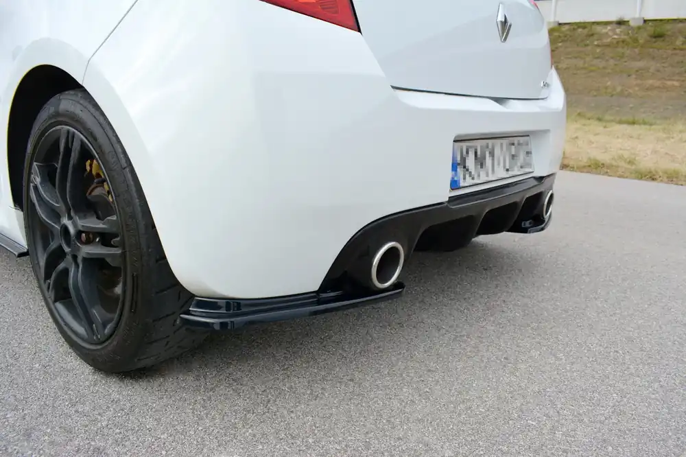 Splitters posteriori laterali RENAULT CLIO MK3 RS FACELIFT nero opaco (Cod. RE-CL-3F-RS-RSD1T) Quantità Limitata