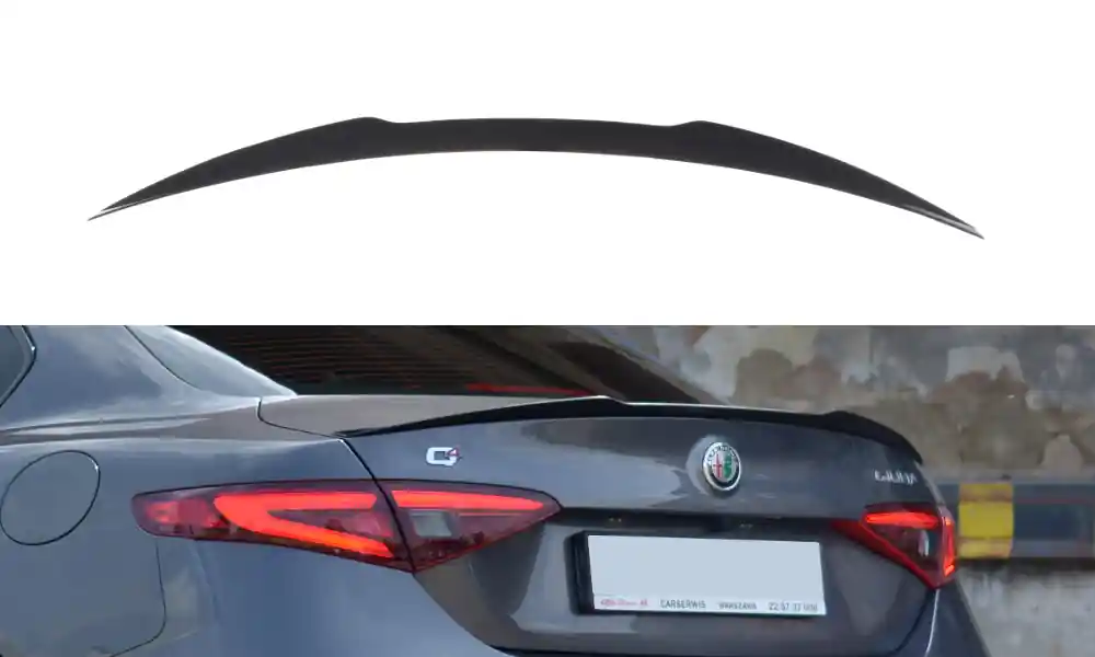 Promo Stagionale PROLUNGA SPOILER ALFA ROMEO GIULIA VELOCE nero opaco (Cod. AL-GI-1-VEL-CAP1T)