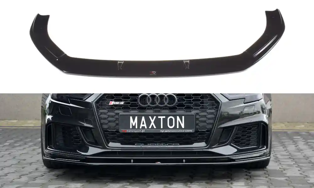 Nuovo Arrivo Splitter anteriore V.1 Audi RS3 8V FL Sportback nero opaco (Cod. AU-RS3-8VF-FD1T)