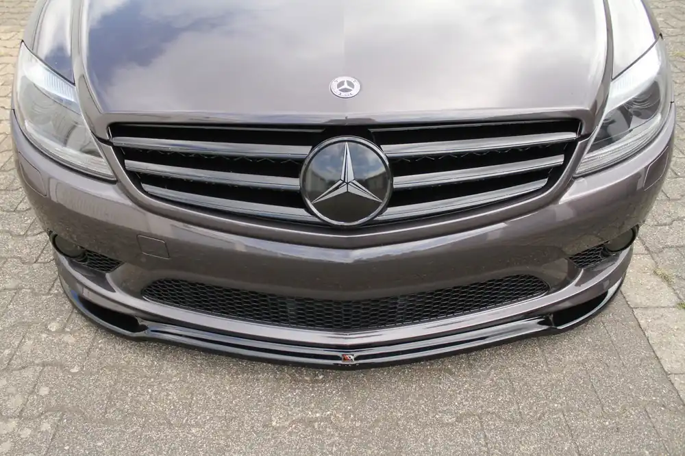 Compra Adesso Splitter anteriore MERCEDES CL 500 C216 AMGLINE nero opaco (Cod. ME-CL-500-216-AMGLINE-FD1T)