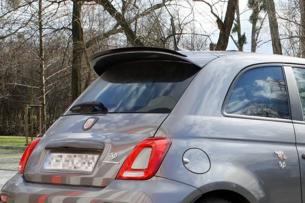 Vendita Finale PROLUNGA SPOILER FIAT 500 ABARTH MK1 FACELIFT nero opaco (Cod. FI-500-1F-AB-CAP1T)