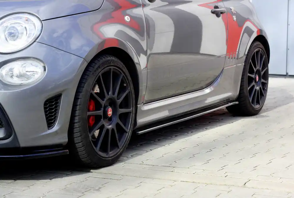 Diffusori minigonne FIAT 500 ABARTH MK1 FACELIFT nero opaco (Cod. FI-500-1F-AB-SD1T) Promozione Esclusiva