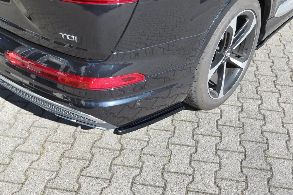 Splitters posteriori laterali Audi SQ7 / Q7 S-Line Mk.2 nero opaco (Cod. AU-SQ7-2-RSD1T) Novità