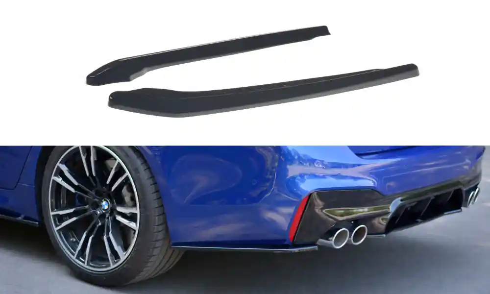 Splitters posteriori laterali BMW M5 F90 nero opaco (Cod. BM-5-90-M-RSD1T) Di Tendenza