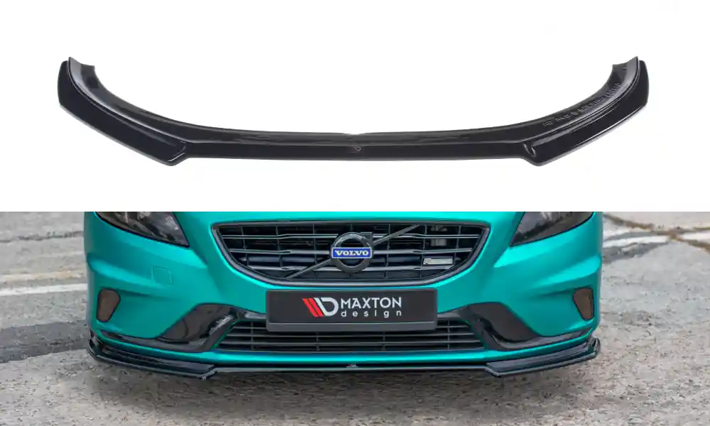 Vendita Finale Splitter anteriore Volvo V40 R-design nero opaco (Cod. VO-V40-2-RDESIGN-FD1T)