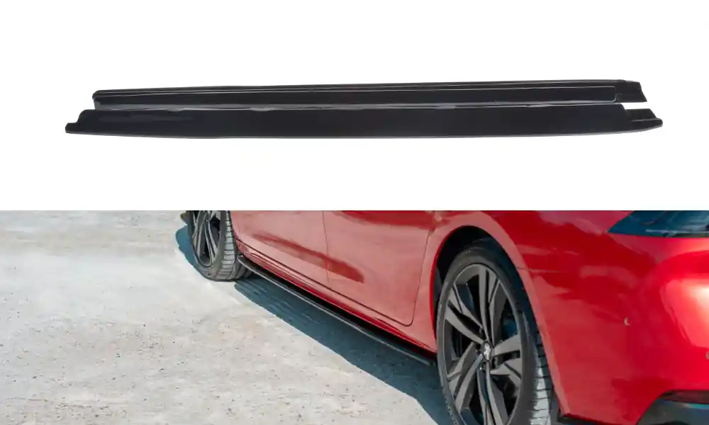 Pagamento Sicuro Diffusori minigonne Peugeot 508 Mk2 nero opaco (Cod. PE-508-2-GT-SD1T)